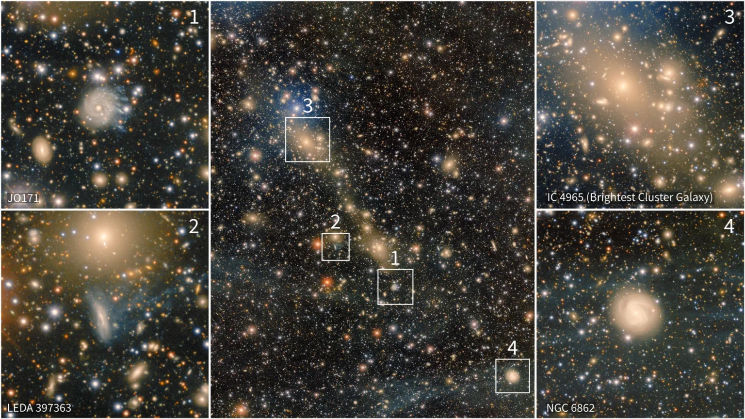 Estrelas Perdidas: Duas Galáxias Massivas se Despedaçando