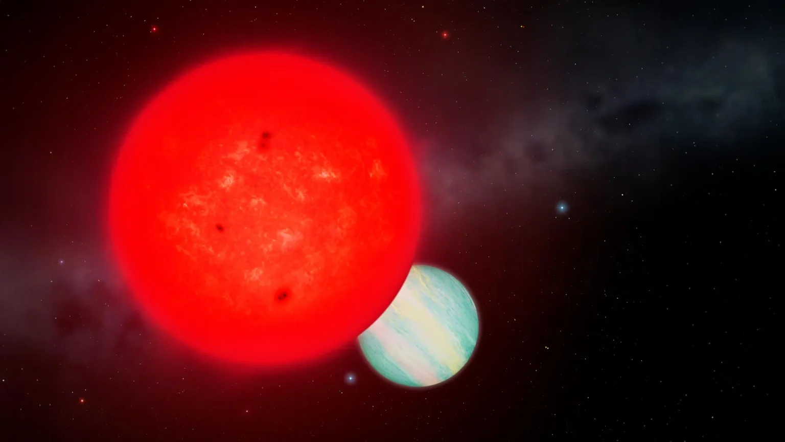 Como um planeta tão grande se formou ao redor de uma estrela tão pequena? Como um planeta tão grande se formou ao redor de uma estrela tão pequena?