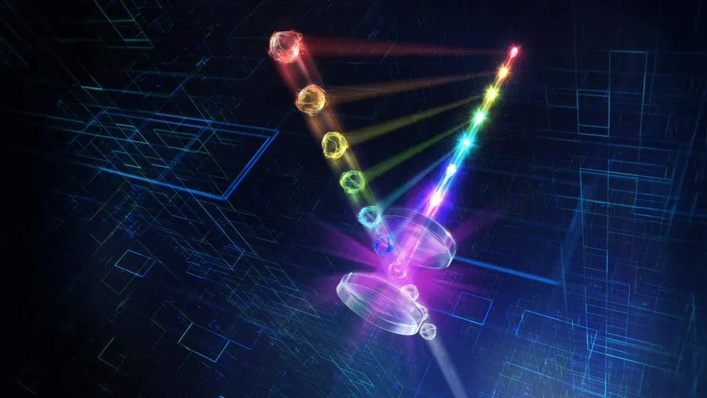 Cientistas criam nó quântico escalável vinculando luz e matéria Cientistas criam nó quântico escalável vinculando luz e matéria
