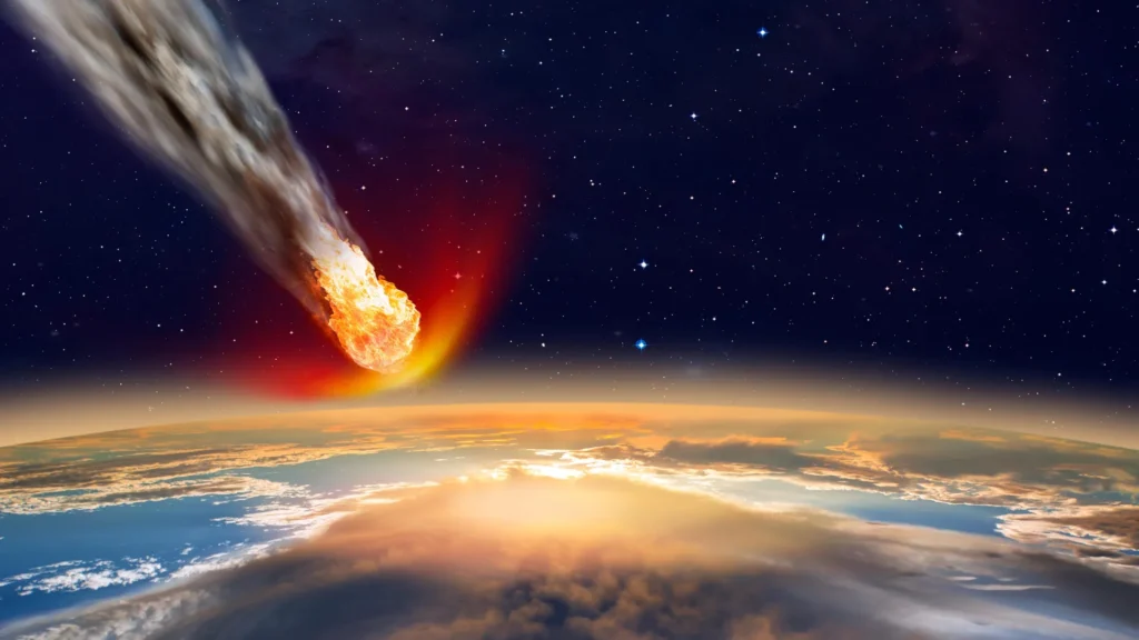 Um enorme asteroide atingiu a Terra, mas sua cratera está desaparecida. Um enorme asteroide atingiu a Terra, mas sua cratera está desaparecida.