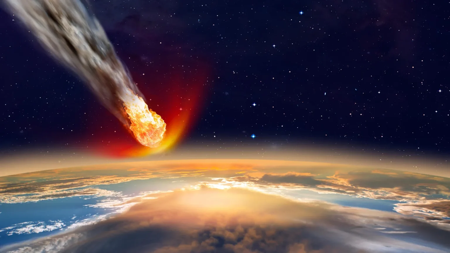 Um enorme asteroide atingiu a Terra, mas sua cratera está desaparecida. Um enorme asteroide atingiu a Terra, mas sua cratera está desaparecida.
