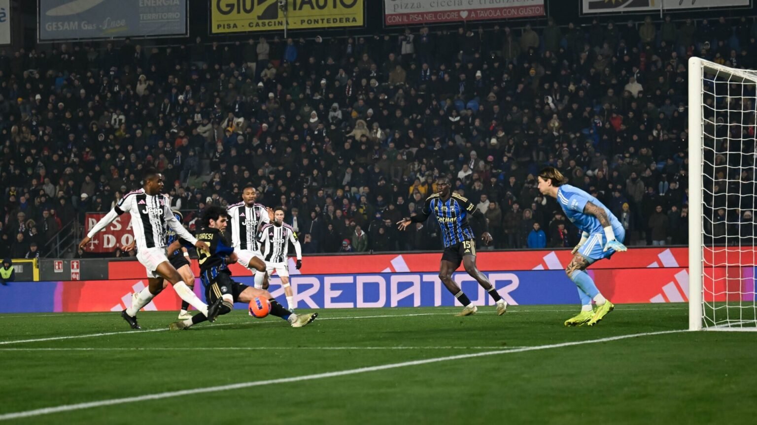 Juventus vence Pisa e assume condição de 3.º lugar na Serie A
