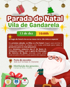 Celebração Natalina traz encanto à Aldeia de Gandarela neste sábado