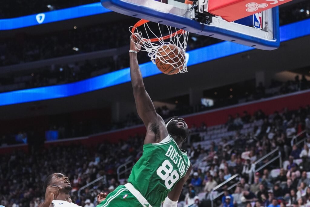 Neemias Queta soma 10 pontos, Boston Celtics perde por 1 contra os Detroit Pistons na NBA Neemias Queta soma 10 pontos, Boston Celtics perde por 1 contra os Detroit Pistons na NBA