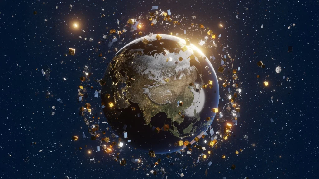 O Espaço está sendo preenchido com lixo e cientistas têm uma solução