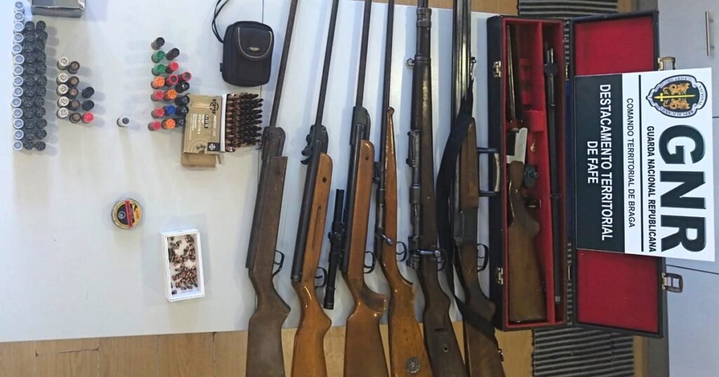 Ameaças de falecimento geram apreensão de armamentos em Celorico de Basto