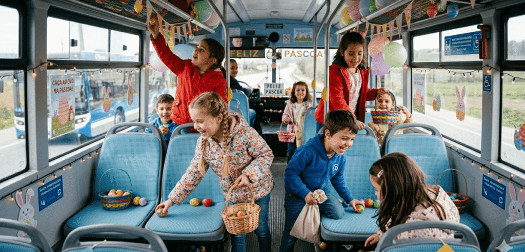 Caça ao Ovo Grátis no Porto: Aventura Dentro de um Autocarro Caça ao Ovo Grátis no Porto: Aventura Dentro de um Autocarro