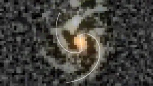 James Webb revela uma galáxia espiral barrada surpreendentemente cedo no Universo